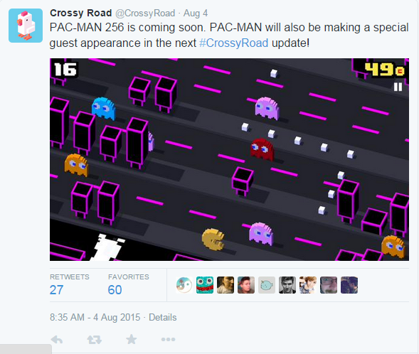 Pac-Chicken, Crossy Road Wiki