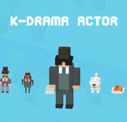 K-Drama Actor in the mascot selection screen