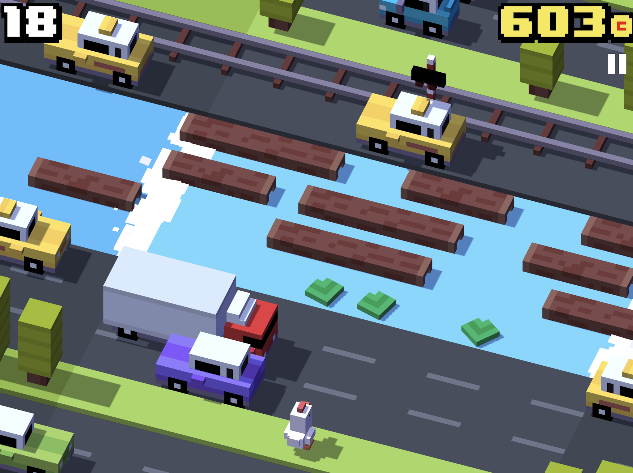 Chicken Simulator: Crossy Road 3d, Rush Hour – 24 Roads Crossed