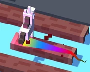 Unicorn2.jpg (40 KB) The Unihorse on a log, notice how the rainbow trail is going sideways.