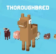 The Thoroughbred in the mascot selection screen.