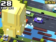 Michael Boom seen going over the rapids.