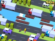 The celebrity with a paparazzi taking her photo