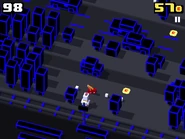 Pac-Chicken with a cherry that is needed to unlock Pinky