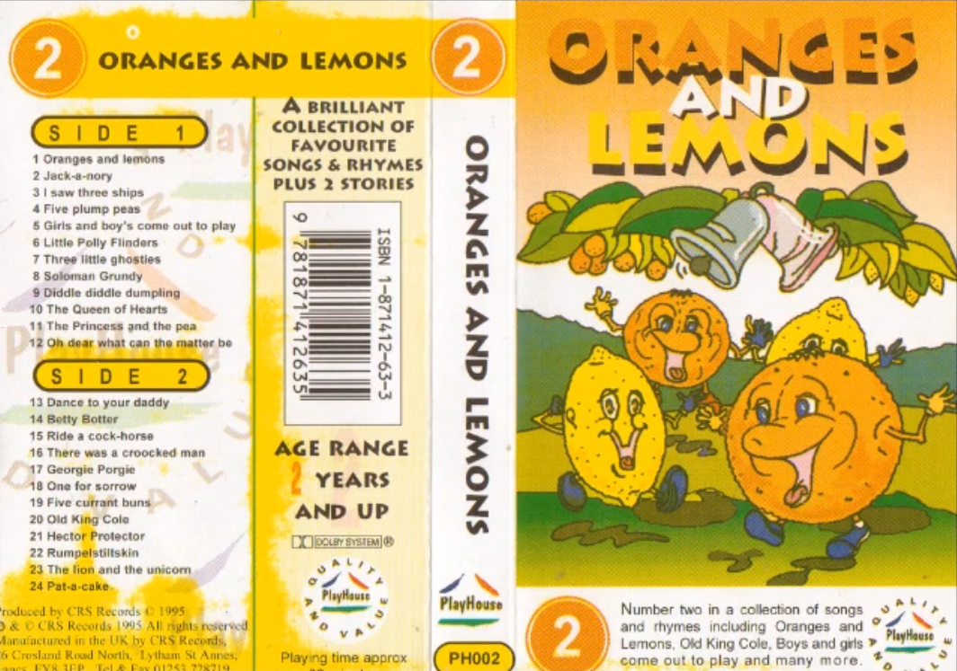 Oranges And Lemons Cassette Crs Records Wiki Fandom