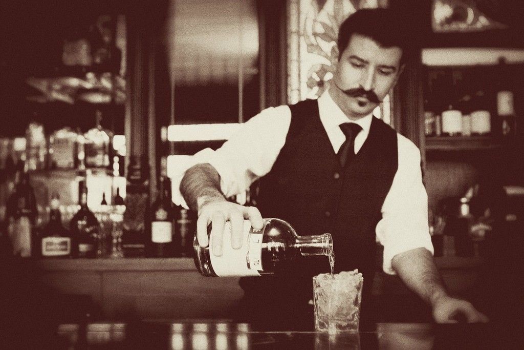 Bartender Cleavage