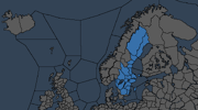 De jure territory of Sweden