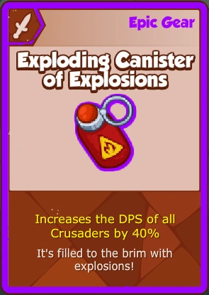 Exploding Canister of Explosions | Crusaders Of The Lost Idols Wikia ...