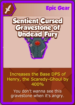 Sentient Cursed Gravestone of Undead Fury | Crusaders Of The Lost Idols ...