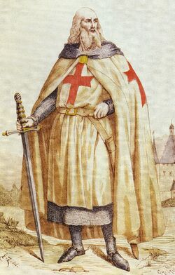 Hugues de Payens, Grand Master of the Knights Templar. Museum