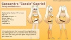 Cassie's reference.