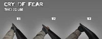 The Shotgun models made during development. V3 is the model used in game