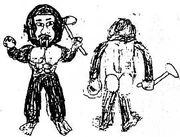 Kuigon sketches by elementary school siblings