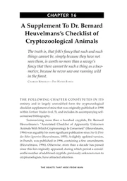 The first page of the checklist's introduction, as printed in  (2003).