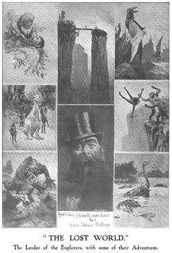 Frontispiece from the original The Strand run of The Lost World.