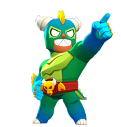 El Primo's El Dragon skin from Brawl Stars.