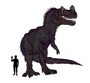 Modern illustration of the Partridge Creek Monster.