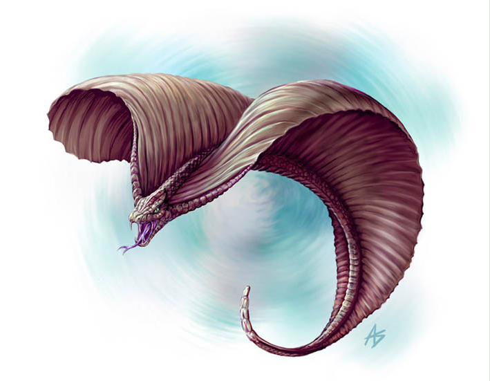 winged snake