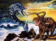 Leviathan vs Behemoth in Christianity religion.