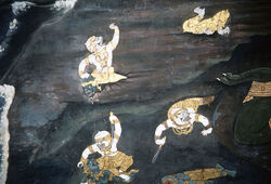 Thai Vanaras in the Ramakien (Thai Ramayana) 