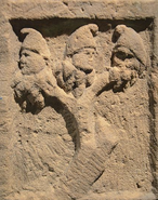 Historical carving of Jinmenju