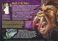 (Back) The Yowie from Weird N Wild "Monsters of the Mind" - Card 33