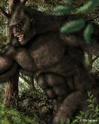 Artist's interpretation of Bigfoot