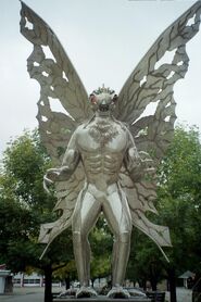 The Mothman statue in Point Pleasant, West Virginia