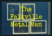 Four photos with words "Falkville Metal Man