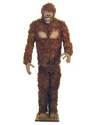 A sasquatch animatronic sold by Spirit Halloween from 2008 to 2012