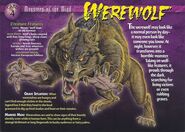 (Front) A Werewolf from Weird N Wild "Monsters of the Mind" - Card 4