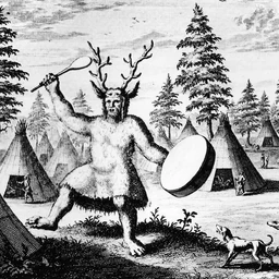 Mwono costume used for alerting the younglings of the kaweskar community.