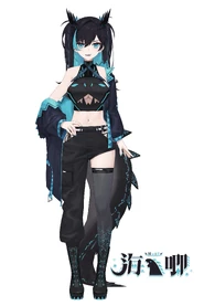 HaiZ is a virtual YouTuber with a kaikyokuju background.