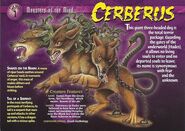 (Front) Cerberus from Weird N Wild "Monsters of the Mind" - Card 1