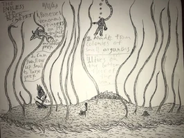 A drawing of the Black Carpet, made by the DeviantArt user CreaturesandMonsters.