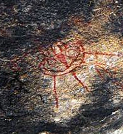 UFO cave painting at Chhattisgarh.