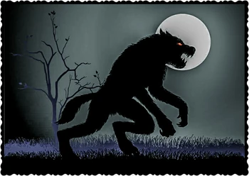 Common representation of a werewolf