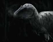 Illustration by Henry S. Sharpe depicting a Nanuqsaurus.