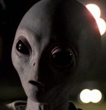 A Grey Alien from the popular show The X-Files