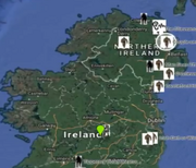 Irish Bigfoot map