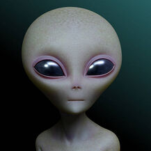 Artist's interpretation of an alien