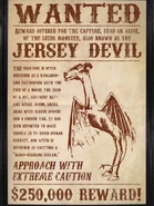 Is this a legitimate Wanted bounty poster for the Jersey Devil, or is it a faked picture?