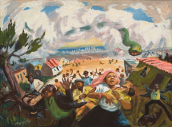 Inkanyamba picture in the legend, said to create thunderstorm and tornadoes