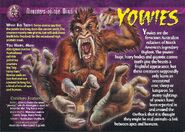 (Front) The Yowie from Weird N Wild "Monsters of the Mind" - Card 33