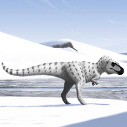 Illustration depicting a Nanuqsaurus.