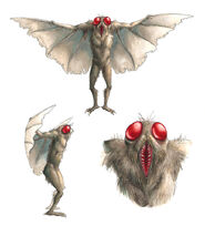 Illustration of the Mothman