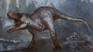 Illustration by Moonmelo depicting a Nanuqsaurus.