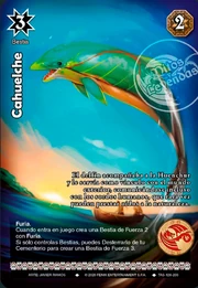Cahuelche card in the Chilean tcg "Mitos y legendas"