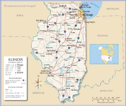 Illinois map