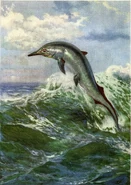 A 1966 painting of Mixosaurus by Zdenek Burian, which bares a striking resemblence to Gambo